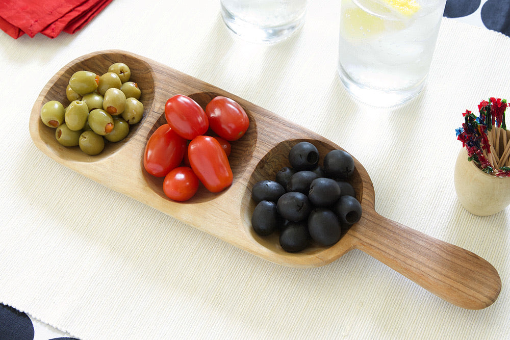 Triple Appetizer Serving Tray