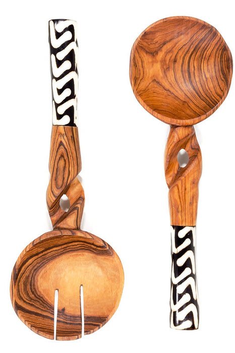 Twisted Olive Salad Server Set