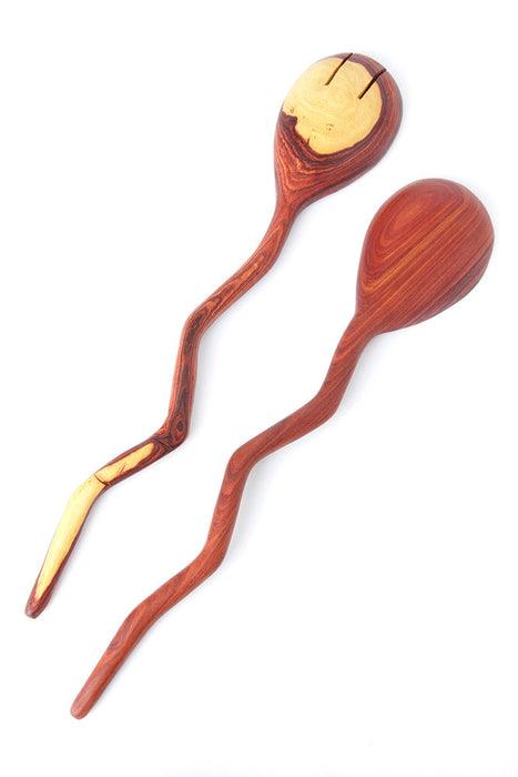 Zambian Winding Rivers Salad Servers