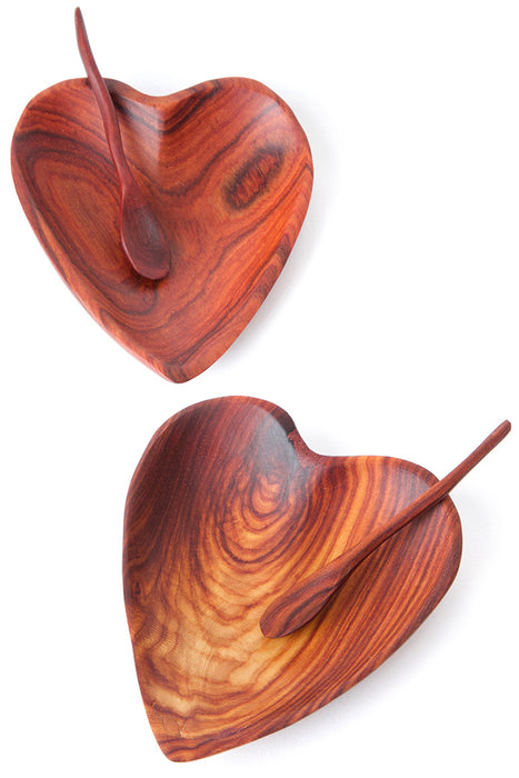 Zambian Teak Rustic Lovers Dish