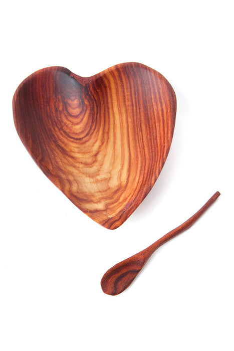 Zambian Teak Rustic Lovers Dish